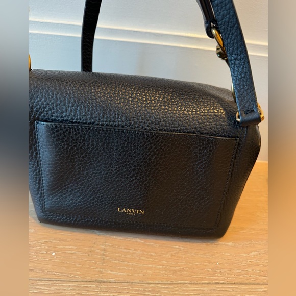 LANVIN Grained Calfskin Box Messenger Bag - Picture 6 of 15